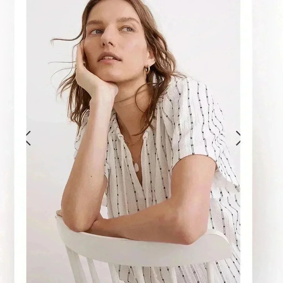 Madewell Tie-Neck Tunic Top NEW - Picture 4 of 6